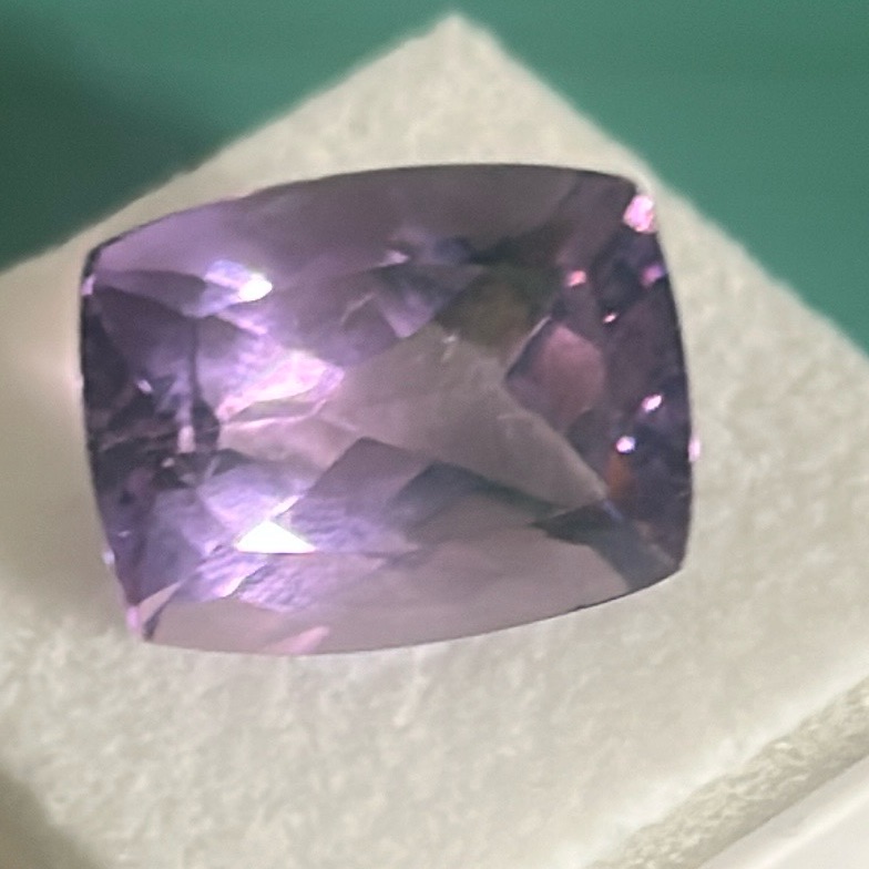 New Amethyst Rectangular Cushion Cut Jewelers Gemstone 15x12 Mm 4Ct